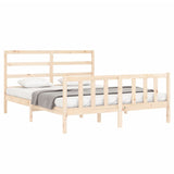 Cadre de lit sans matelas 160x200 cm bois massif de pin