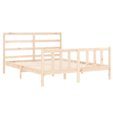 Cadre de lit sans matelas 160x200 cm bois massif de pin