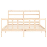 Cadre de lit sans matelas 160x200 cm bois massif de pin