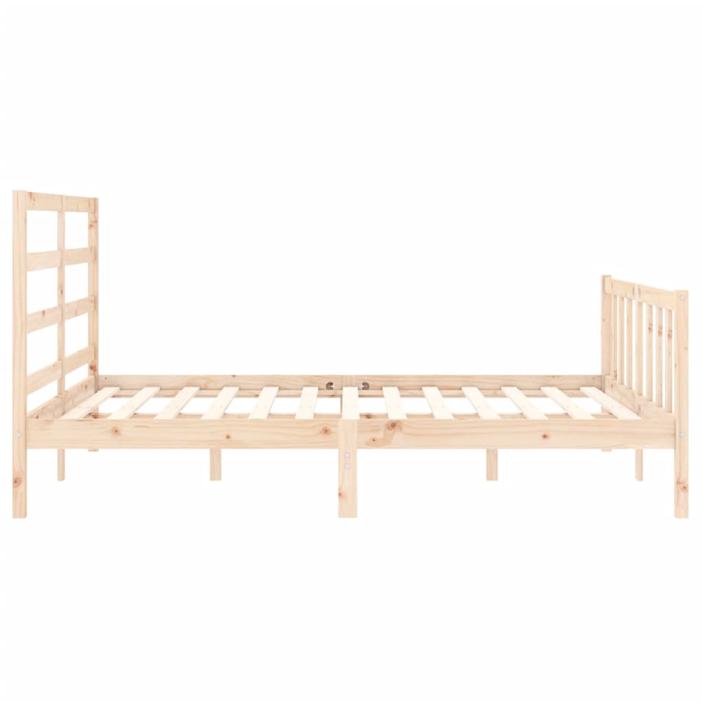 Cadre de lit sans matelas 160x200 cm bois massif de pin