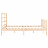 Cadre de lit sans matelas 160x200 cm bois massif de pin