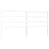 Cadre de lit sans matelas blanc bois de pin massif