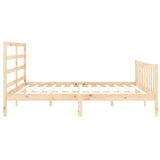 Cadre de lit sans matelas 200x200 cm bois massif de pin