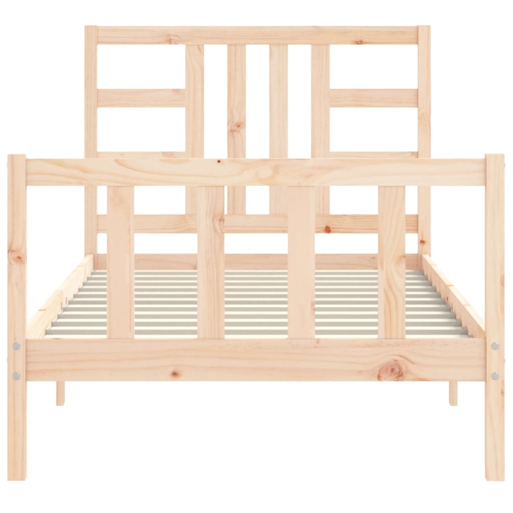 Cadre de lit sans matelas 90x190 cm bois de pin massif