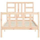 Cadre de lit sans matelas 90x190 cm bois de pin massif