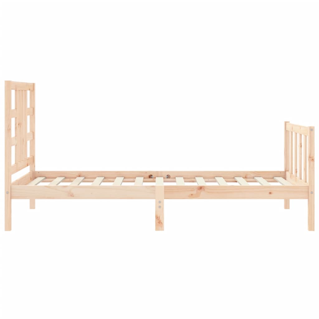 Cadre de lit sans matelas 90x190 cm bois de pin massif