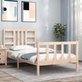 Cadre de lit sans matelas 90x190 cm bois de pin massif