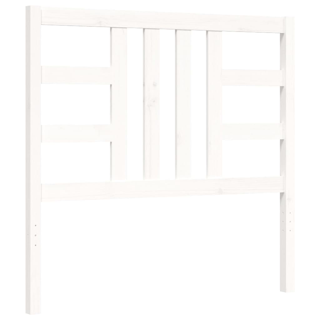 Cadre de lit sans matelas blanc 90x190 cm bois de pin massif