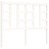 Cadre de lit sans matelas blanc bois de pin massif