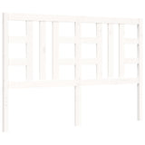 Cadre de lit sans matelas blanc bois de pin massif