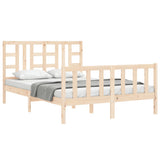 Cadre de lit sans matelas 140x190 cm bois de pin massif