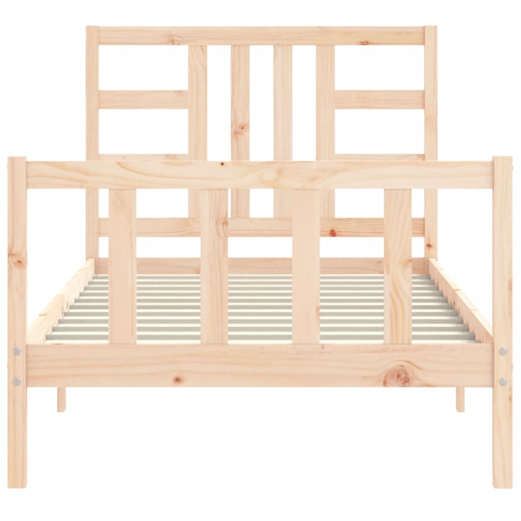 Cadre de lit sans matelas 90x200 cm bois de pin massif