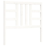 Bed frame without mattress white 90x200 cm solid pine wood