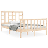 Bed frame without mattress 120x200 cm solid pine wood