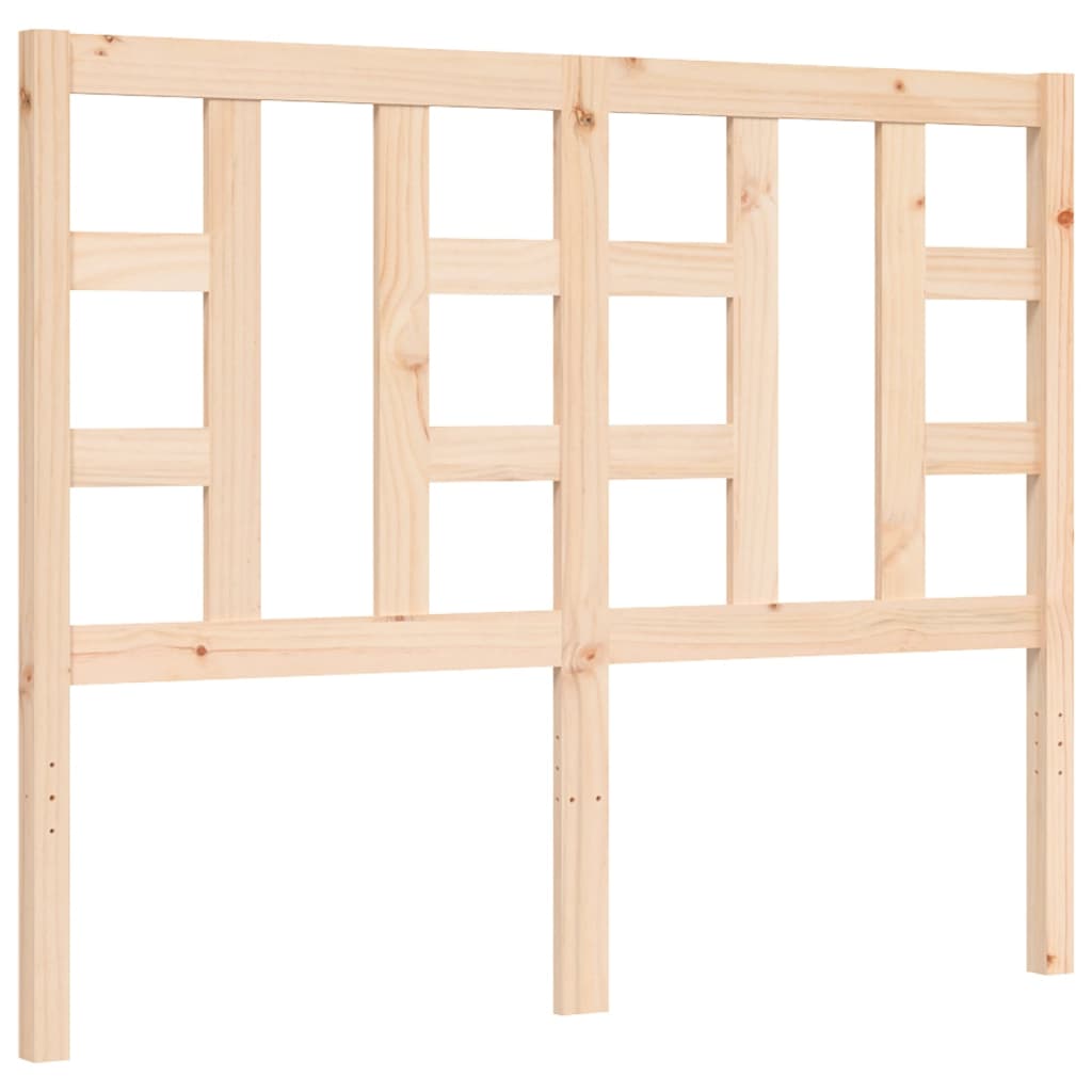 Bed frame without mattress 120x200 cm solid pine wood