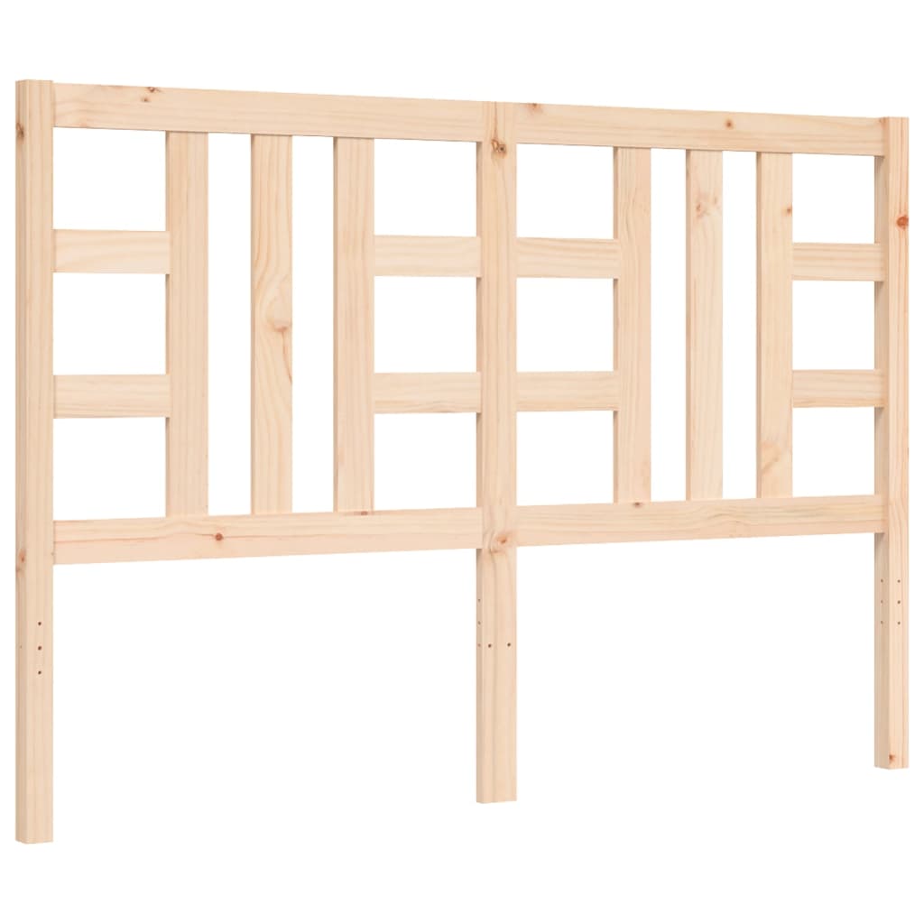 Bed frame without mattress 140x200 cm solid pine wood