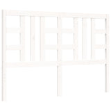 Cadre de lit sans matelas blanc bois de pin massif