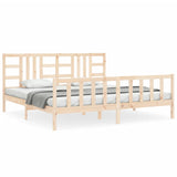 Cadre de lit sans matelas 200x200 cm bois massif de pin