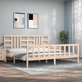 Cadre de lit sans matelas 200x200 cm bois massif de pin