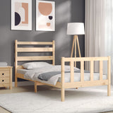 Cadre de lit sans matelas 90x190 cm bois de pin massif