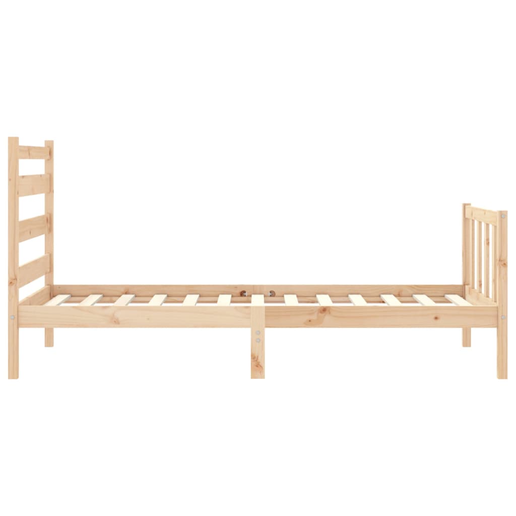 Cadre de lit sans matelas 90x190 cm bois de pin massif