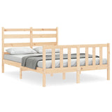 Cadre de lit sans matelas 140x190 cm bois de pin massif