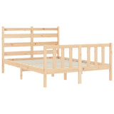 Cadre de lit sans matelas 140x190 cm bois de pin massif