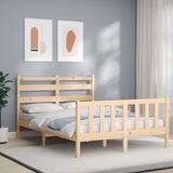 Cadre de lit sans matelas 140x190 cm bois de pin massif