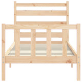 Cadre de lit sans matelas 90x200 cm bois de pin massif