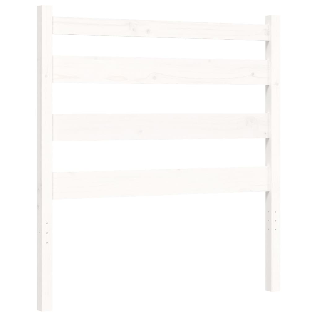 Cadre de lit sans matelas blanc 90x200 cm bois de pin massif