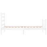 Cadre de lit sans matelas blanc 100x200 cm bois de pin massif