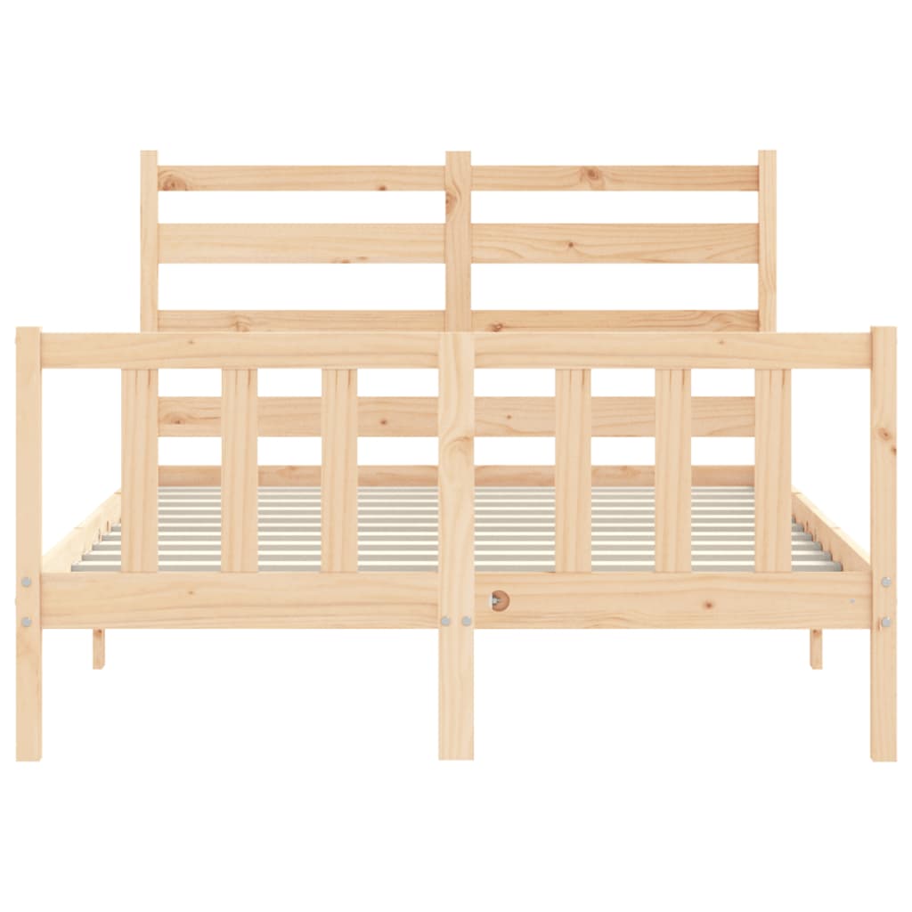 Cadre de lit sans matelas 120x200 cm bois de pin massif