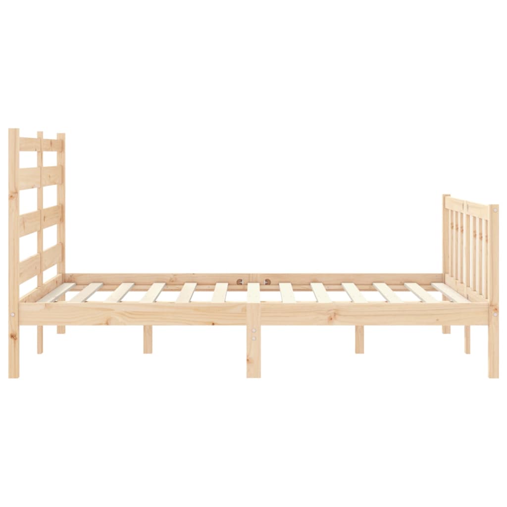 Cadre de lit sans matelas 140x200 cm bois massif de pin