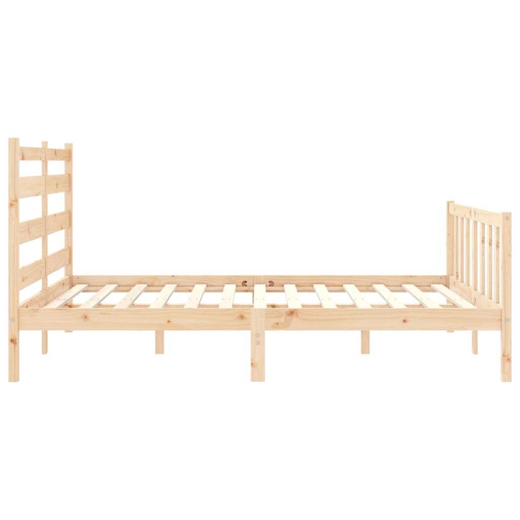 Cadre de lit sans matelas 160x200 cm bois massif de pin