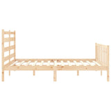 Bed frame without mattress 160x200 cm solid pine wood