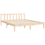 Bed frame without mattress 160x200 cm solid pine wood