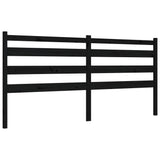 Cadre de lit sans matelas noir 200x200 cm bois massif de pin