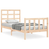 Cadre de lit sans matelas 90x190 cm bois de pin massif