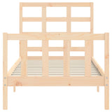 Cadre de lit sans matelas 90x190 cm bois de pin massif