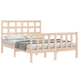 Cadre de lit sans matelas 140x190 cm bois de pin massif