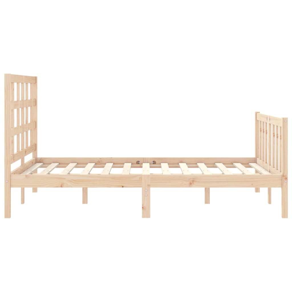 Cadre de lit sans matelas 140x190 cm bois de pin massif