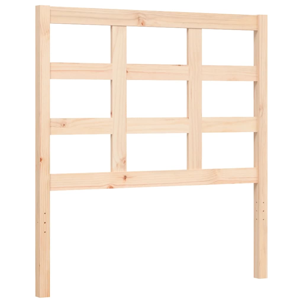 Bed frame without mattress 100x200 cm solid pine wood