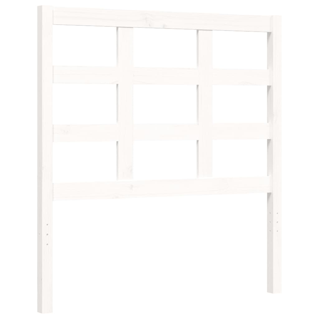 Cadre de lit sans matelas blanc 100x200 cm bois de pin massif