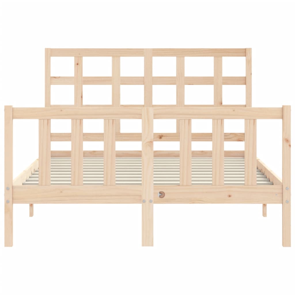 Cadre de lit sans matelas 120x200 cm bois de pin massif