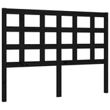 Cadre de lit sans matelas noir 120x200 cm bois de pin massif