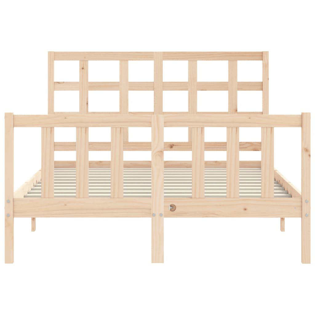 Cadre de lit sans matelas 140x200 cm bois massif de pin