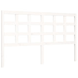 Cadre de lit sans matelas blanc bois de pin massif