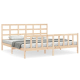 Cadre de lit sans matelas 160x200 cm bois massif de pin