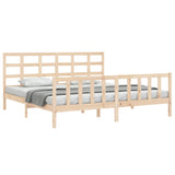 Cadre de lit sans matelas 160x200 cm bois massif de pin