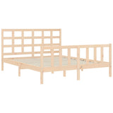 Cadre de lit sans matelas 160x200 cm bois massif de pin